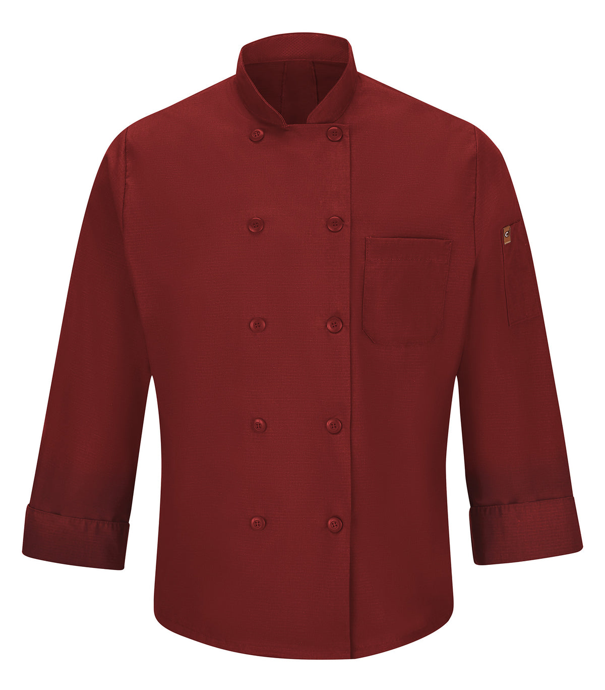 RED KAP&reg; CHEF DESIGNS&reg; CHEF COAT WITH OILBLOK + MIMIX™. 042X - Special Order - XPRESS Feature Item