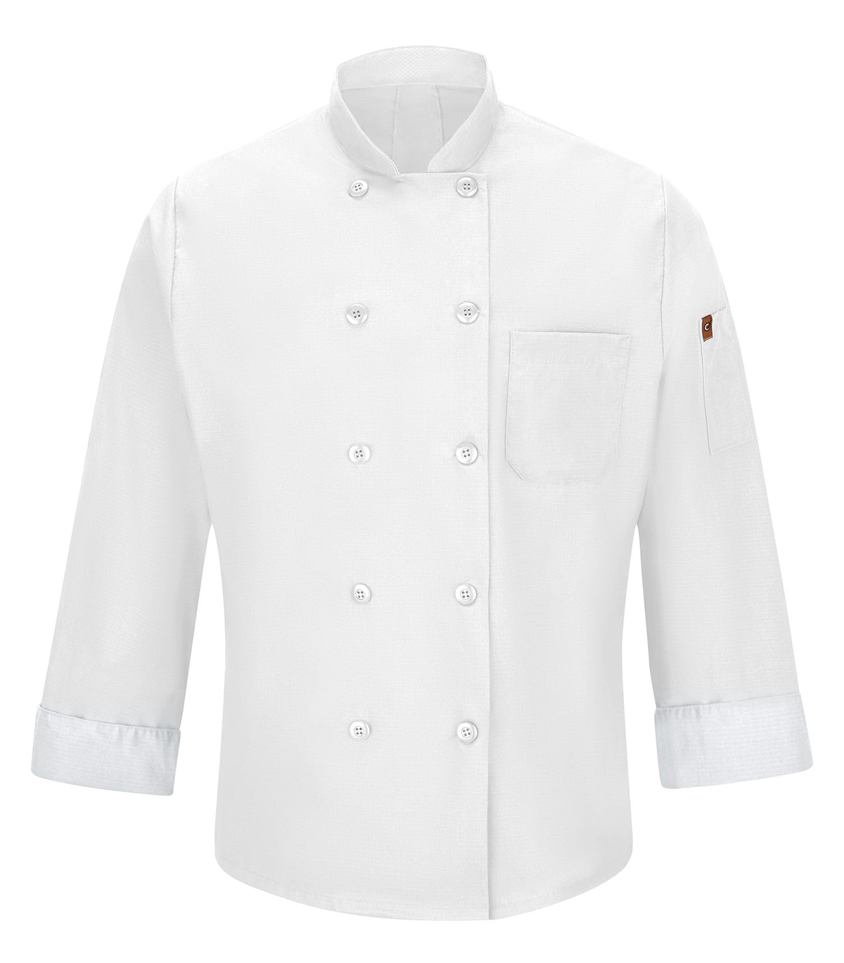 RED KAP&reg; CHEF DESIGNS&reg; CHEF COAT WITH OILBLOK + MIMIX™. 042X - Special Order - XPRESS Feature Item