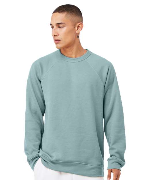 BELLA + CANVAS Unisex Sponge Fleece Raglan Crewneck Sweatshirt 3901