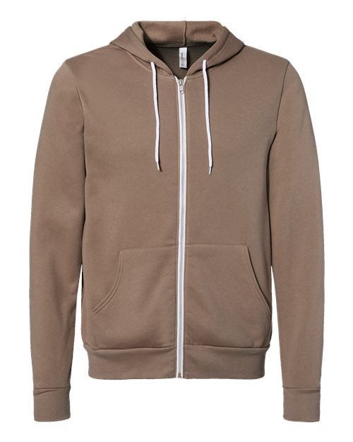 BELLA + CANVAS Unisex Sponge Fleece Full-Zip Hoodie Sweatshirt 3739