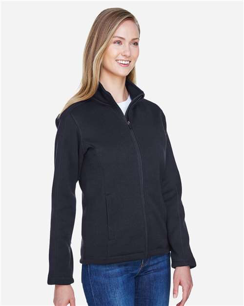 Devon & Jones Women's Bristol Full-Zip Sweater Fleece Jacket DG793W