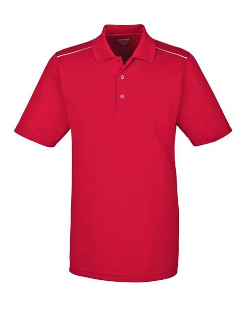 CORE365 Men's Radiant Performance Piqué Polo with Reflective Piping 88181R