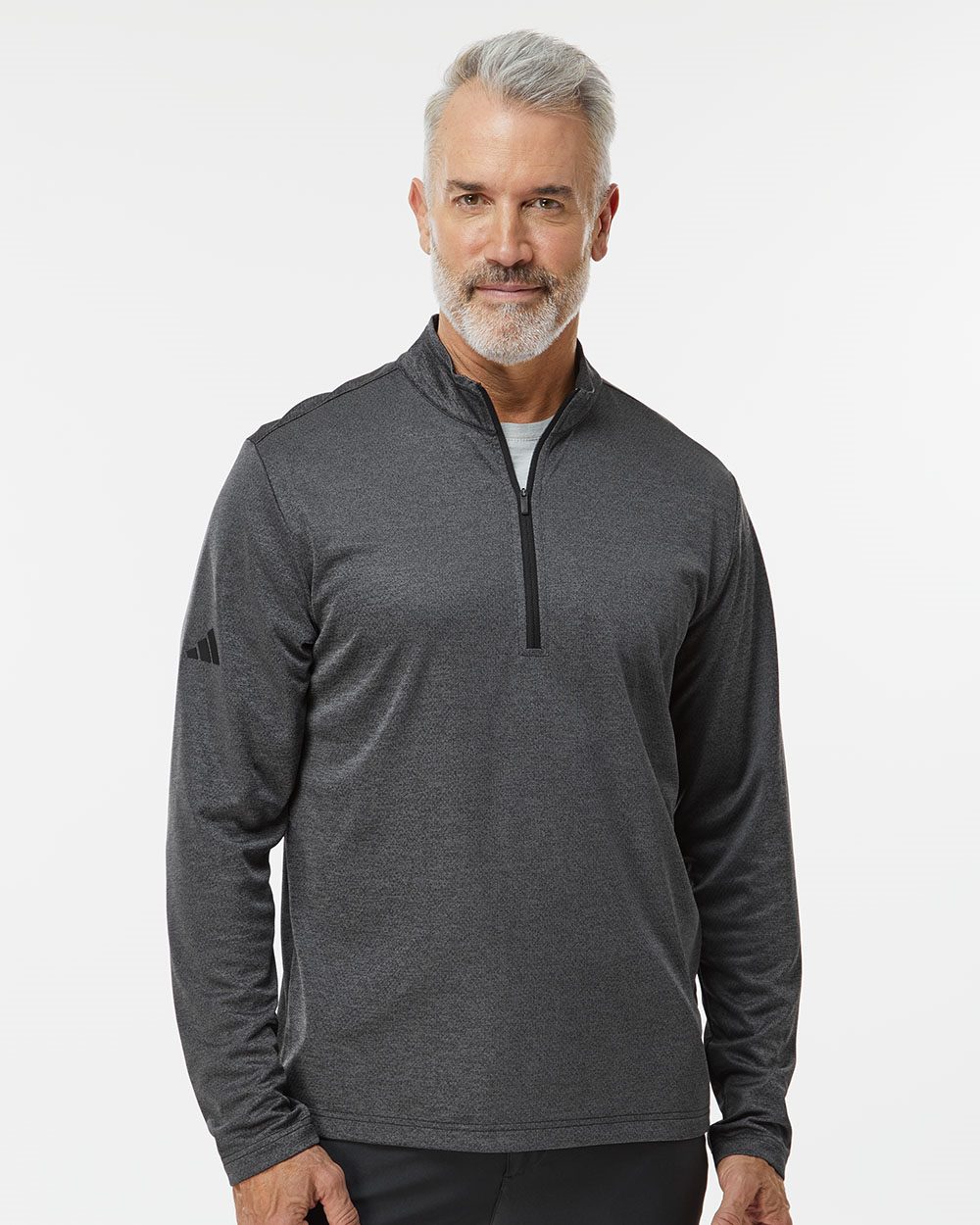 Adidas Men's Space Dyed Quarter-Zip Pullover A593