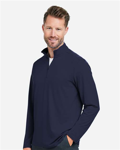 Devon & Jones Men's Raleigh Stretch Quarter-Zip Pullover DG425