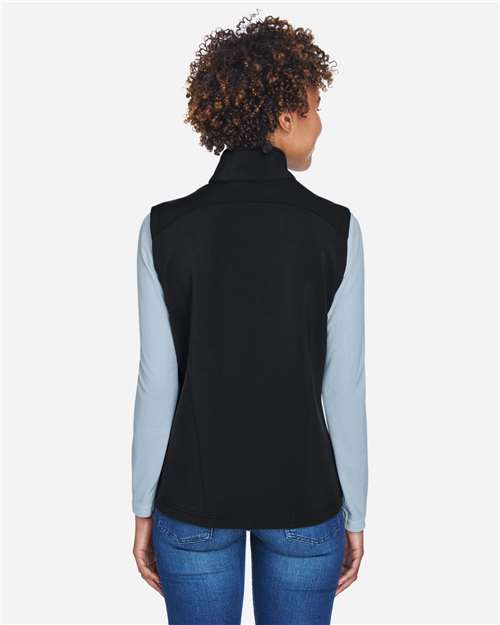 CORE365 Women's Cruise Two-Layer Fleece Bonded Soft Shell Vest CE701W