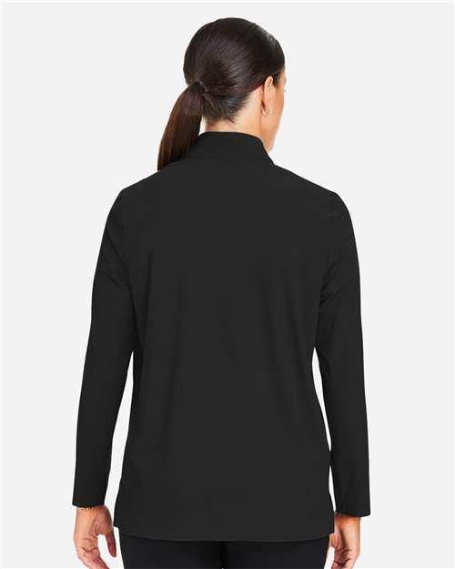 Devon & Jones Women's CrownLux Performance® Windsor Welded Quarter-Zip Pullover DG410W