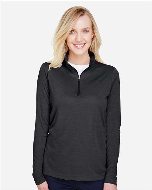 Team 365 Women's Zone Sonic Heather Performance Quarter-Zip Pullover TT31HW