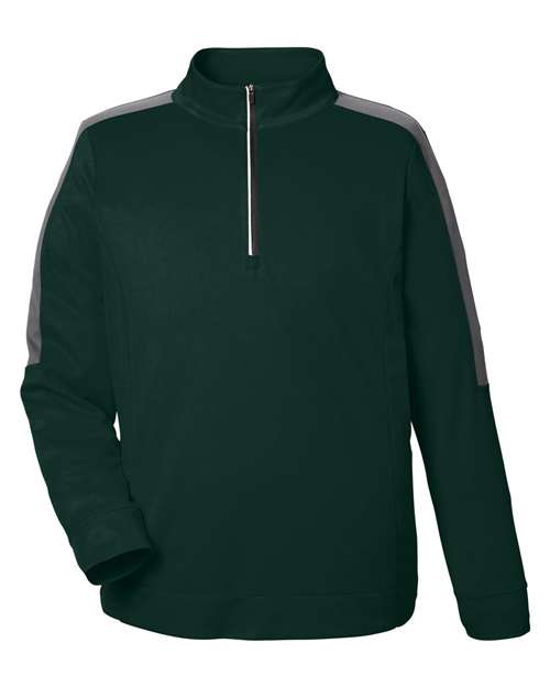 CORE365 Men's Market Snag Protect Mesh Colorblock Quarter-Zip Pullover CE404