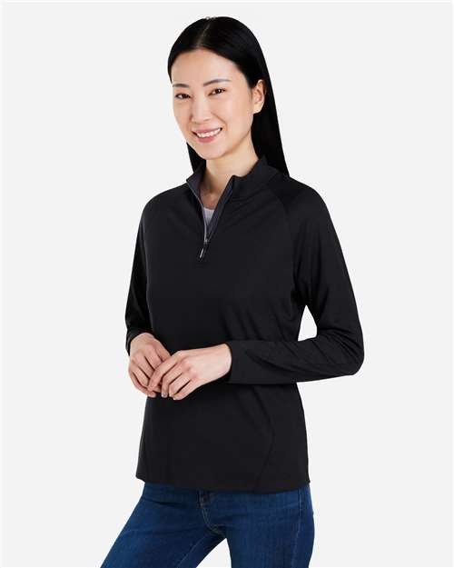 CORE365 Women's Origin Performance Pique Quarter-Zip Pullover CE418W