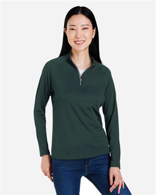 CORE365 Women's Origin Performance Pique Quarter-Zip Pullover CE418W