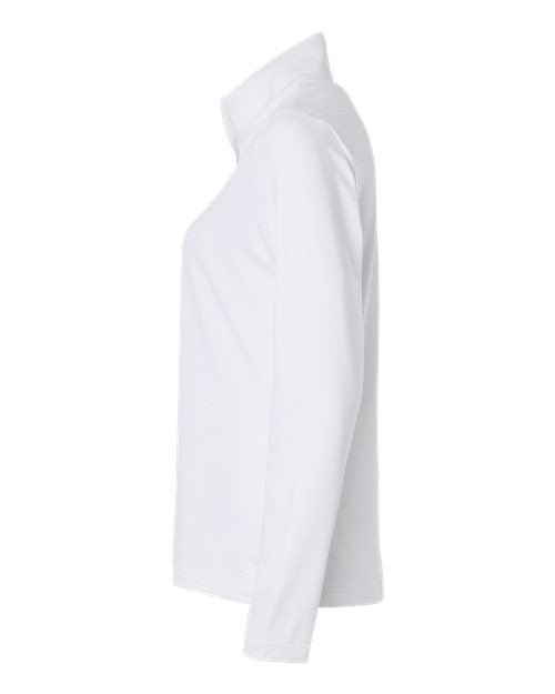 Adidas Women's Textured Stripe Quarter-Zip Pullover A709