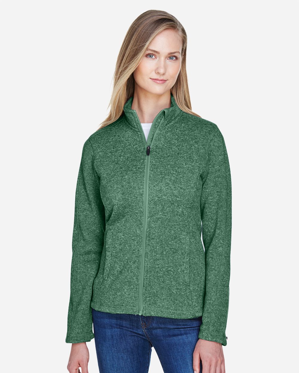 Devon & Jones Women's Bristol Full-Zip Sweater Fleece Jacket DG793W