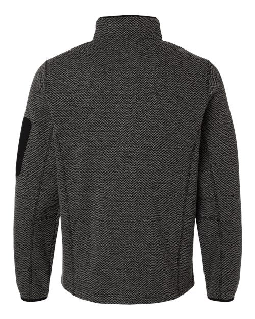 North End Men's Jasper Jacquard Full-Zip Fleece Jacket NE730
