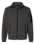 North End Men's Jasper Jacquard Full-Zip Fleece Jacket NE730