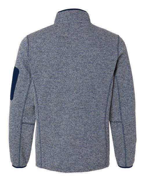 North End Men's Jasper Jacquard Full-Zip Fleece Jacket NE730