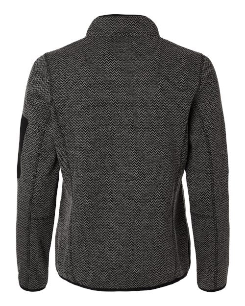 North End Women's Jasper Jacquard Full-Zip Fleece Jacket NE730W