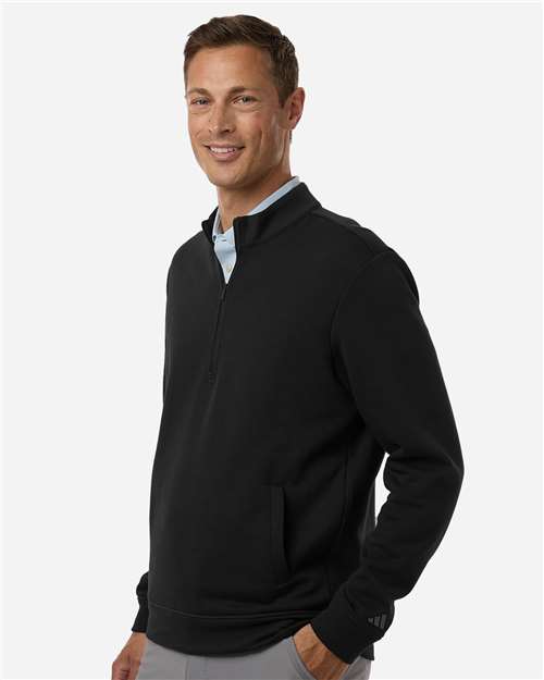 Adidas Men's Elevated Fleece Quarter-Zip Pullover A721