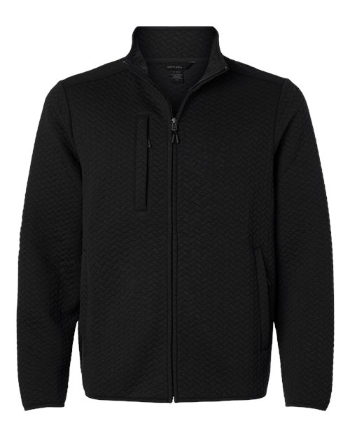 North End Men's Aspen Herringbone Fleece Full-Zip NE425