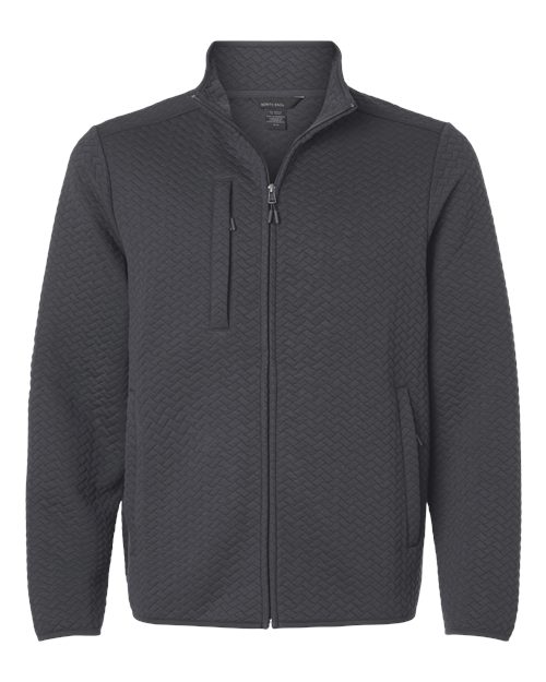 North End Men's Aspen Herringbone Fleece Full-Zip NE425
