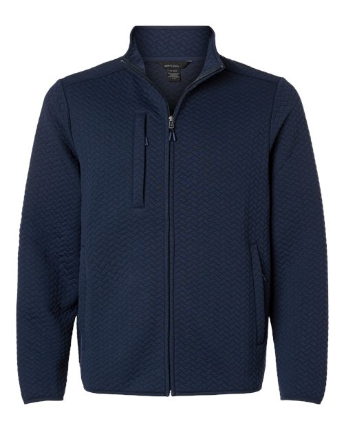North End Men's Aspen Herringbone Fleece Full-Zip NE425