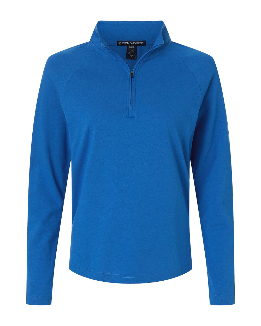 Devon & Jones Women's Seaton Pebble Textured Quarter-Zip Pullover DG402W