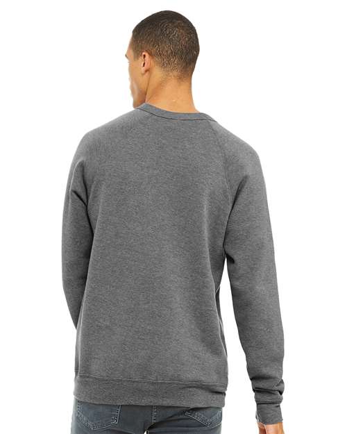 BELLA + CANVAS Unisex Sponge Fleece Raglan Crewneck Sweatshirt 3901