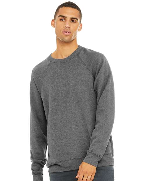 BELLA + CANVAS Unisex Sponge Fleece Raglan Crewneck Sweatshirt 3901