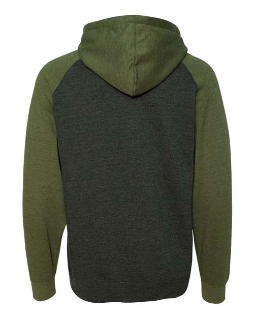 Independent Trading Co. Unisex Raglan Hooded Sweatshirt IND40RP