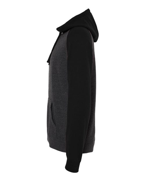 Independent Trading Co. Unisex Raglan Hooded Sweatshirt IND40RP