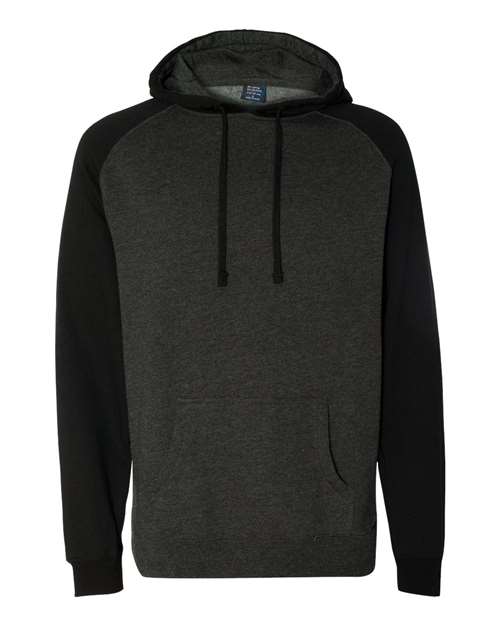 Independent Trading Co. Unisex Raglan Hooded Sweatshirt IND40RP