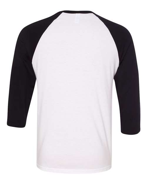 BELLA + CANVAS Unisex Three-Quarter Sleeve Baseball Tee 3200