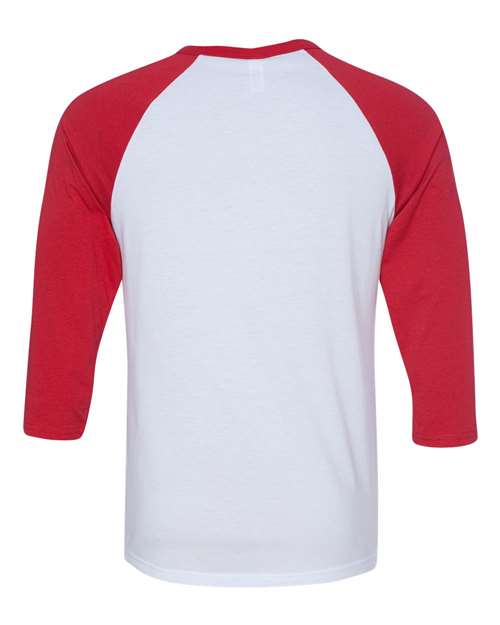 BELLA + CANVAS Unisex Three-Quarter Sleeve Baseball Tee 3200