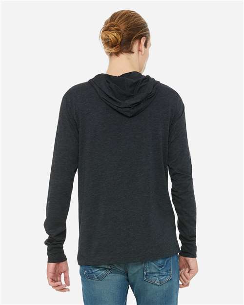 BELLA + CANVAS Unisex Jersey Hooded Long Sleeve Tee 3512