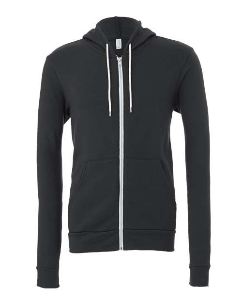 BELLA + CANVAS Unisex Sponge Fleece Full-Zip Hoodie Sweatshirt 3739