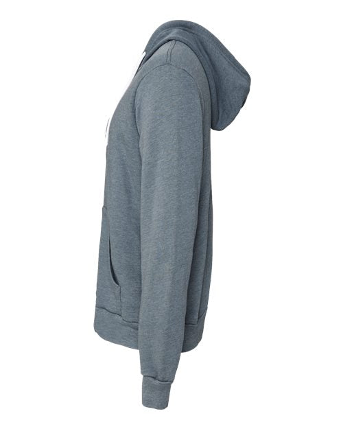 BELLA + CANVAS Unisex Sponge Fleece Full-Zip Hoodie Sweatshirt 3739