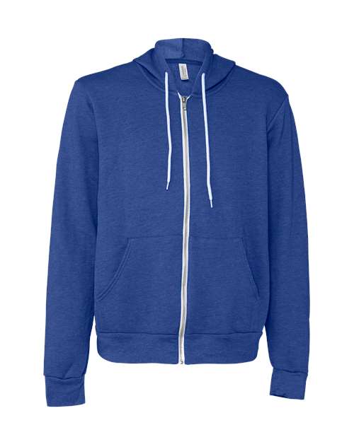 BELLA + CANVAS Unisex Sponge Fleece Full-Zip Hoodie Sweatshirt 3739