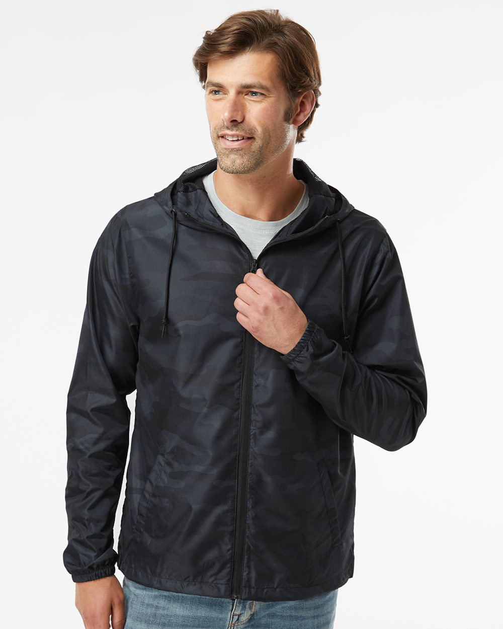 Independent Trading Co. Men's Lightweight Windbreaker Full-Zip Jacket EXP54LWZ