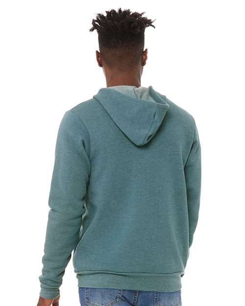BELLA + CANVAS Unisex Sponge Fleece Full-Zip Hoodie Sweatshirt 3739