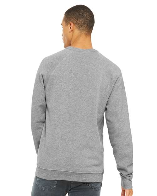BELLA + CANVAS Unisex Sponge Fleece Raglan Crewneck Sweatshirt 3901