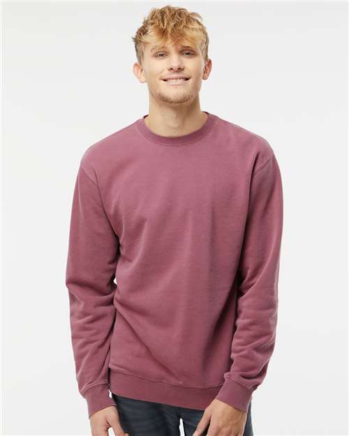 Independent Trading Co. Unisex Midweight Pigment-Dyed Crewneck Sweatshirt PRM3500