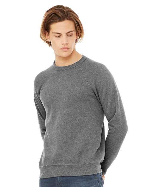 BELLA + CANVAS Unisex Sponge Fleece Raglan Crewneck Sweatshirt 3901