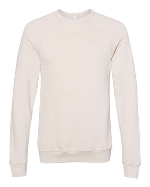 BELLA + CANVAS Unisex Sponge Fleece Raglan Crewneck Sweatshirt 3901