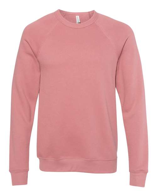 BELLA + CANVAS Unisex Sponge Fleece Raglan Crewneck Sweatshirt 3901