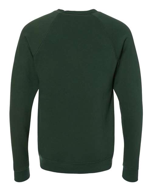 BELLA + CANVAS Unisex Sponge Fleece Raglan Crewneck Sweatshirt 3901