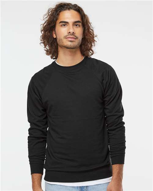 Independent Trading Co. Unisex Lightweight Loopback Terry Crewneck Sweatshirt SS1000C