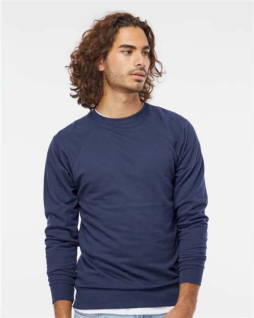 Independent Trading Co. Unisex Lightweight Loopback Terry Crewneck Sweatshirt SS1000C
