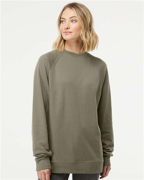 Independent Trading Co. Unisex Lightweight Loopback Terry Crewneck Sweatshirt SS1000C