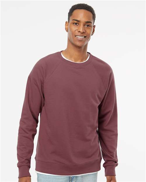 Independent Trading Co. Unisex Lightweight Loopback Terry Crewneck Sweatshirt SS1000C
