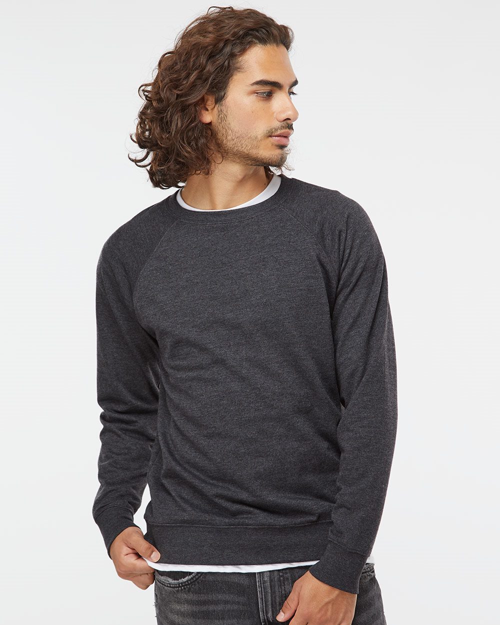 Independent Trading Co. Unisex Lightweight Loopback Terry Crewneck Sweatshirt SS1000C