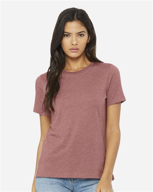 BELLA + CANVAS Women’s Relaxed Fit Heather CVC Tee 6400CVC